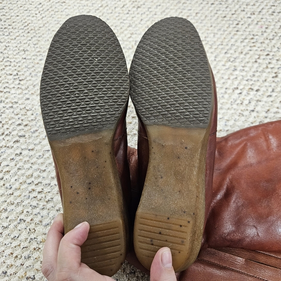 Winter Walkers By Mondl Lambs Wool Lined Winter Boots Size 9.5 Vintage Brown - Picture 8 of 8